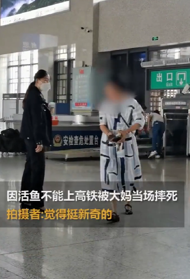 京云律師解讀：帶活魚坐高鐵被阻止，大媽當(dāng)場(chǎng)摔死魚！車站：密封后可帶上車